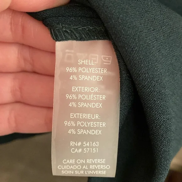 NEW Calvin Klein Fall Green Ruffle Short Sleeve Pencil Sheath Formal Dress 10 - Picture 14 of 17